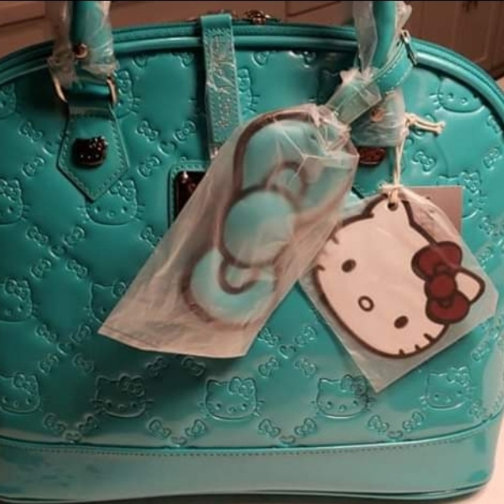 NWT Loungefly Hello Kitty turquoise Tote Bag